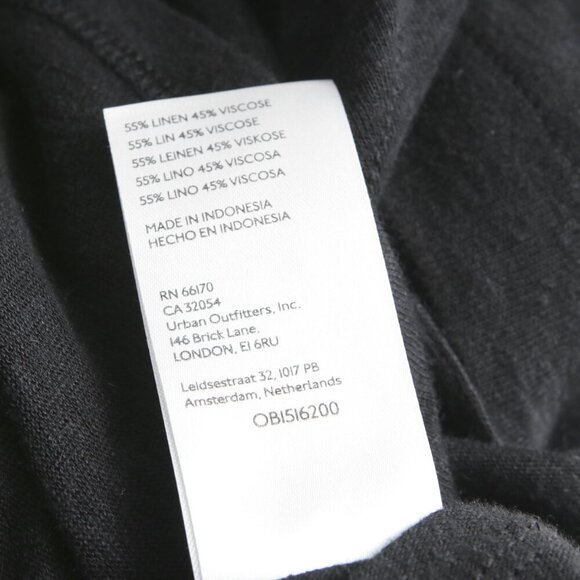 Free People Long Weekend Keyhole Halter Top Cropped Strappy Black Boho Shirt LG - Picture 7 of 8